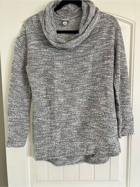 Merona Cozy Gray Cowl Neck Women’s Tunic Sweater